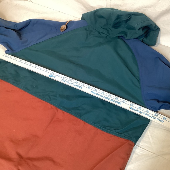 L.L. Bean Blue and Green Windbreaker Mountain Classic Jacket Men’s size Large - Picture 9 of 11